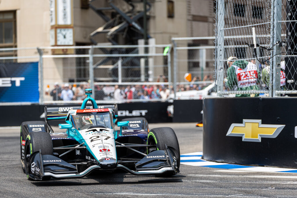 Kyle Kirkwood 2025 Detroit Grand Prix - Image by Derek Katsaros/Elevated Media
